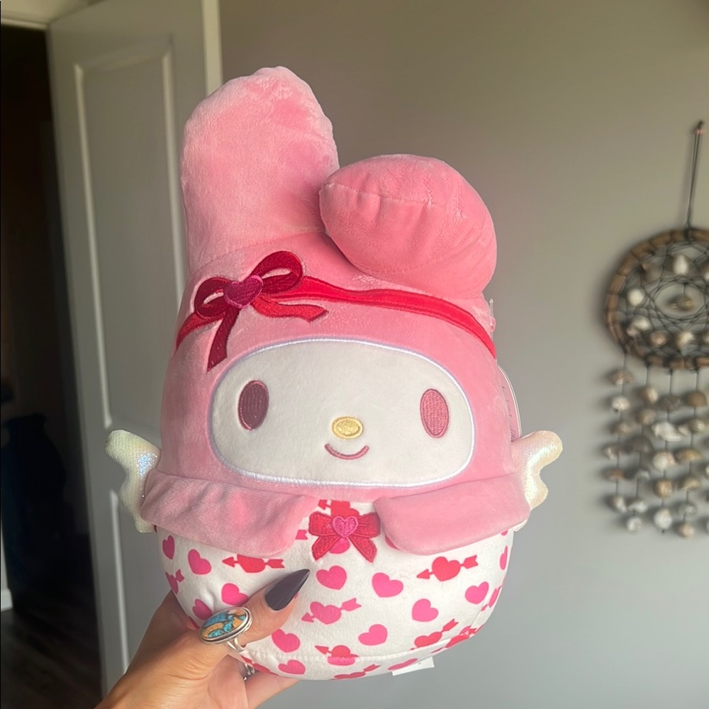 Pink My Melody Cupid limited edition squishmallow
